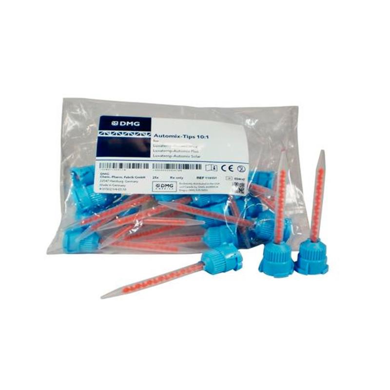 Изображение Насадки смешивающие Luxatemp, LuxaCrown Automix-Tips для Automix Plus 45шт тип 50 10:1 голубые 110409