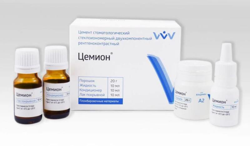 Изображение Цемион цемент стеклоиономерный (А2х20гр, А3х10гр, В2х10гр, С2х10гр)