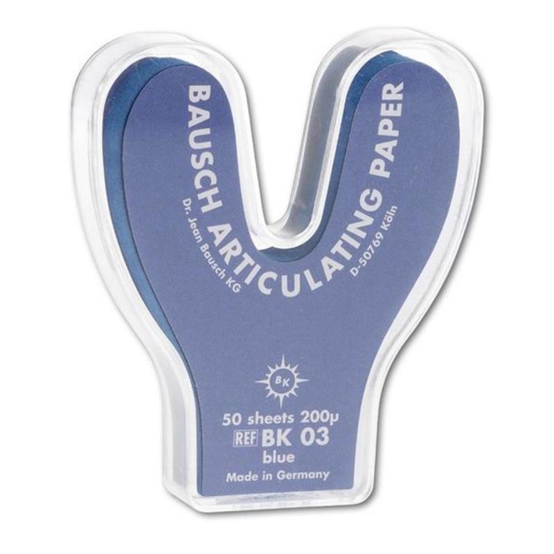 Изображение BK 53 Бумага артикуляционная Bausch подкова 50л голубая