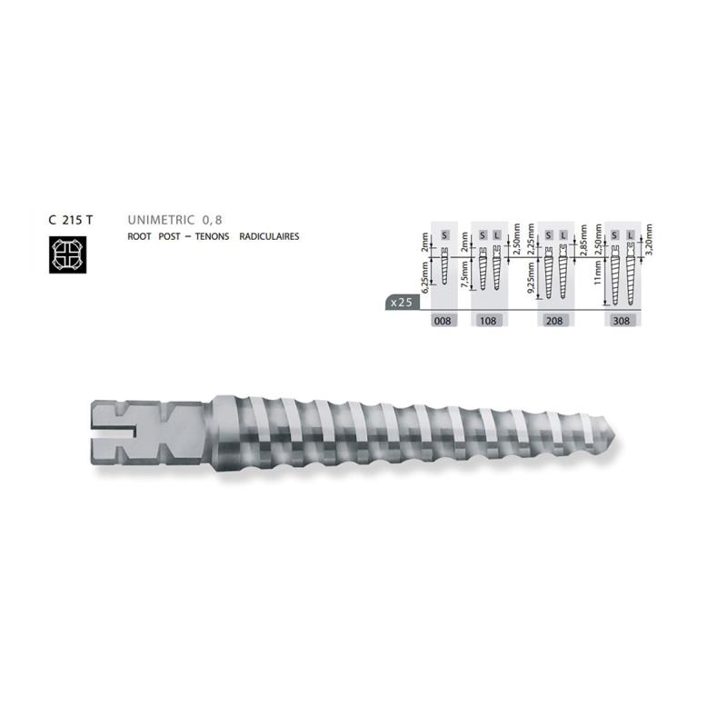 Изображение Дриль спец калибровочный 308 6шт Maillefer C021320030800