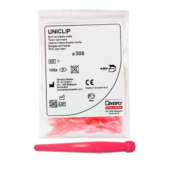 Изображение Штифты пластиковые Юниклип / Uniclip 0.8 размер 308 100шт C215U00030800