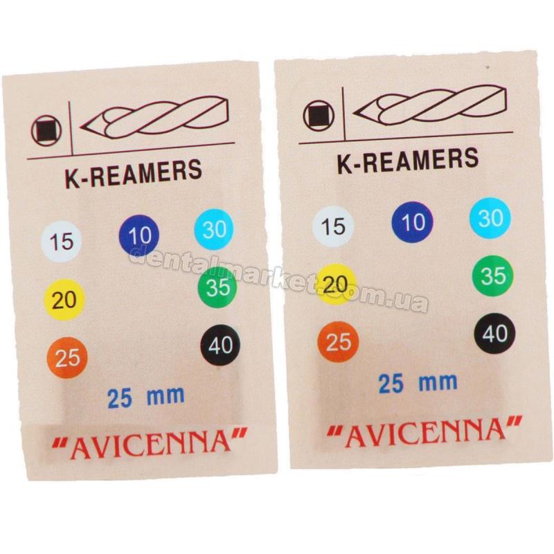 Изображение Каналорасширители стомат КрСУ №25/25мм 10шт Авиценна (К-римеры угловые)