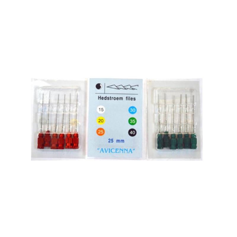 Изображение Напильники корневые НК015К "Авиценна" (К-файлы / K-File №15/25мм 6шт)