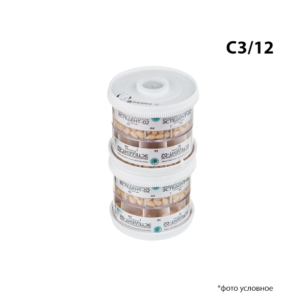 Изображение Зубы п/н Эстедент-02 С3/12 гарнитуры