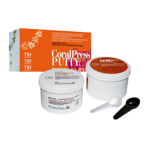 Изображение CoralPress Putty А-силикон, голубой, 2*300мл