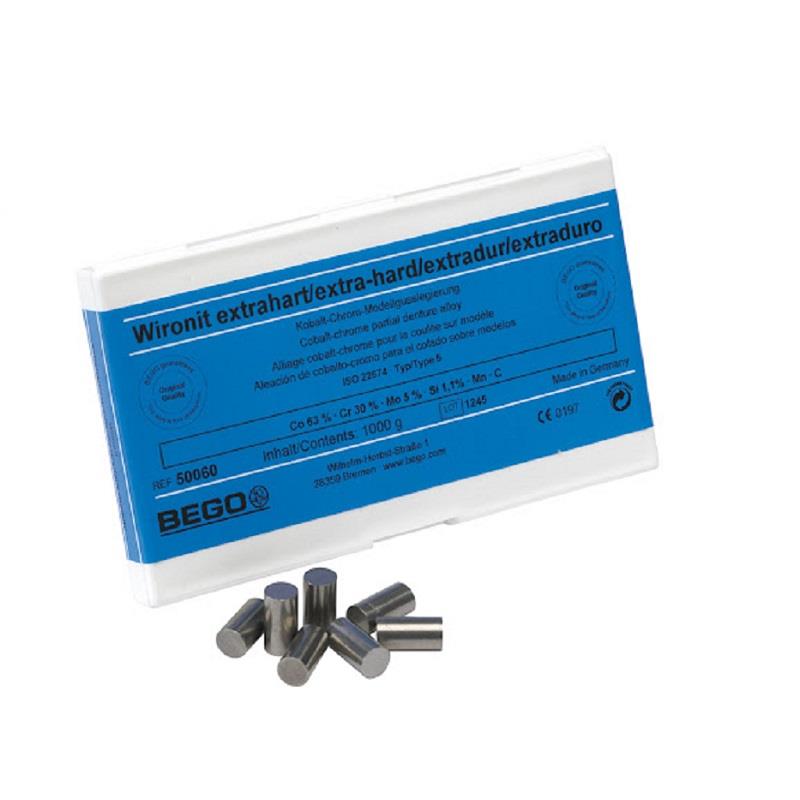 Изображение Wironit extrahard | Виронит экстра-твердый - металл (сплав) для бюгельных протезов, кобальт-хром, 1 кг.