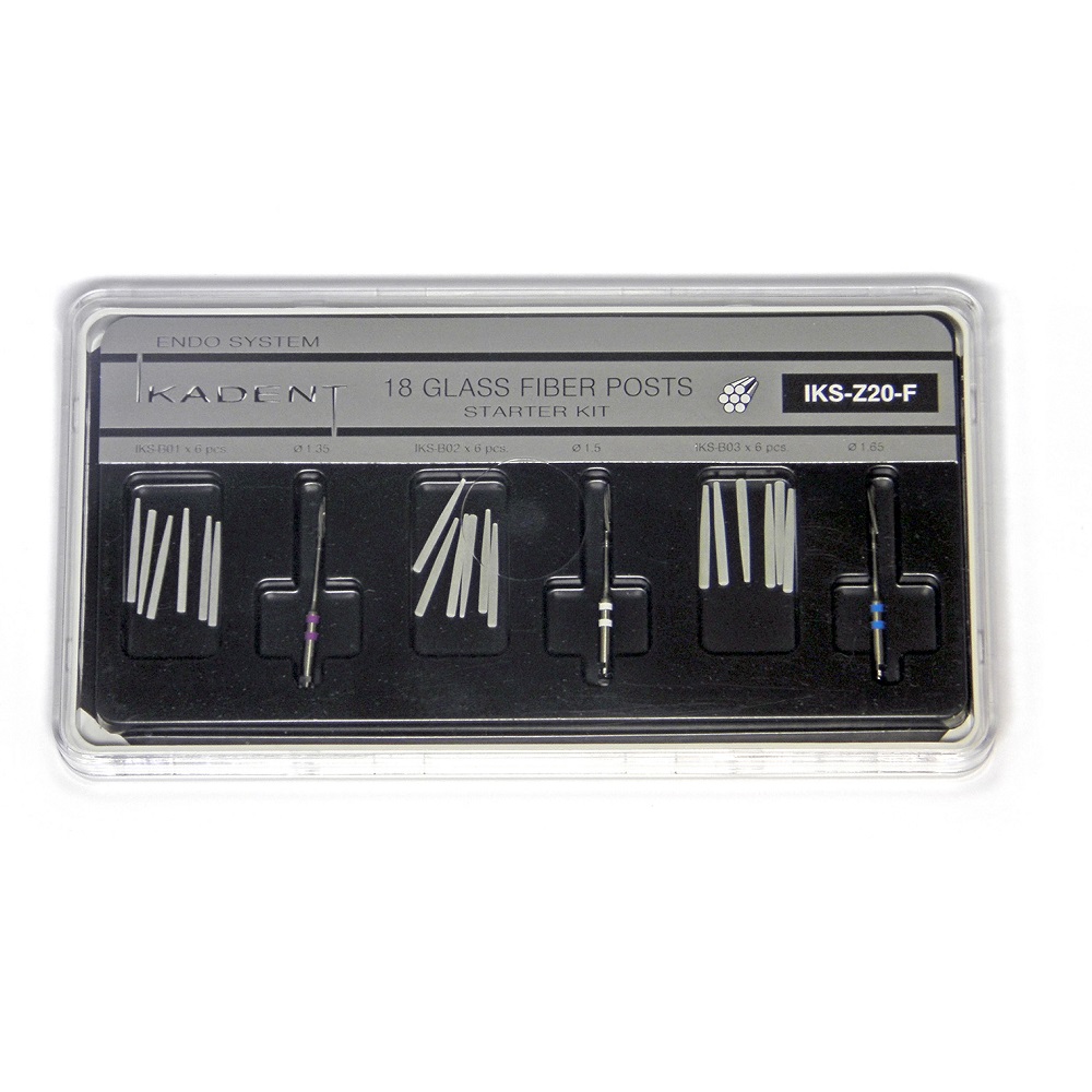 Изображение Набор штифтов стекловолоконных IKS-Z20-F (B01, B02, B03), 18шт + 3 инструмента