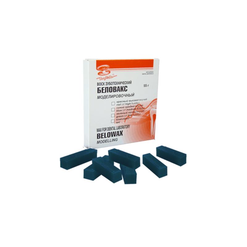 Изображение Беловакс-М воск моделировочный, цвет синий, среднетекучий,55гр