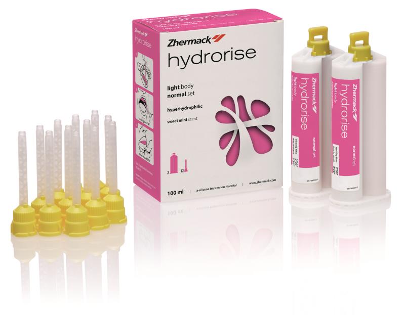 Изображение Hydrorise light body normal set А-силикон низкой вязкости для несъемных протезов, картридж, 2х50мл