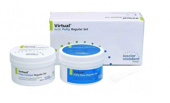 Изображение Virtual Putty Regular А-силиконовая слепочная масса, 2х300мл, арт. 562839