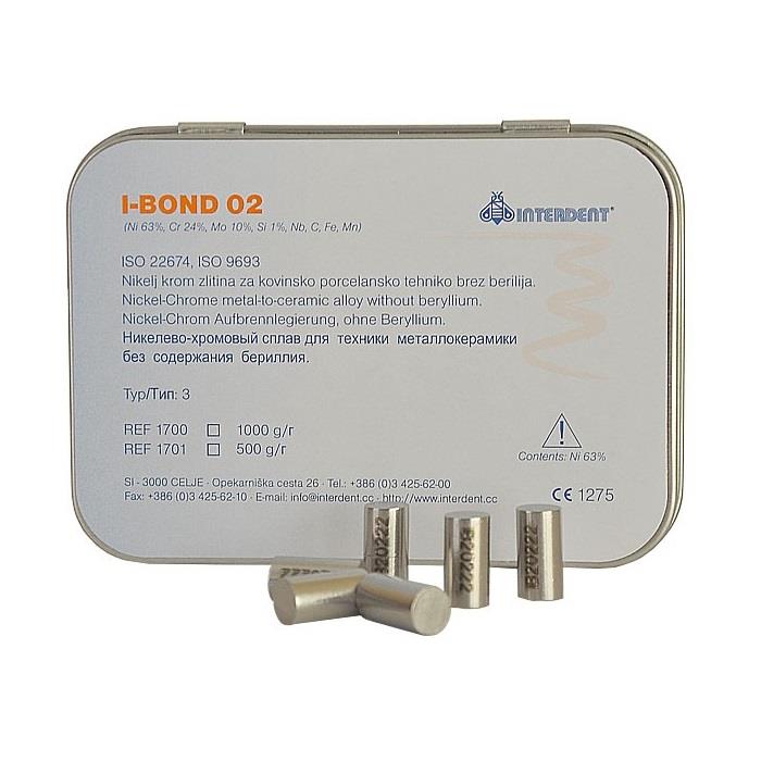 Изображение I-Bond 02 - металл (сплав) для керамики, никель-хром, 1 кг.