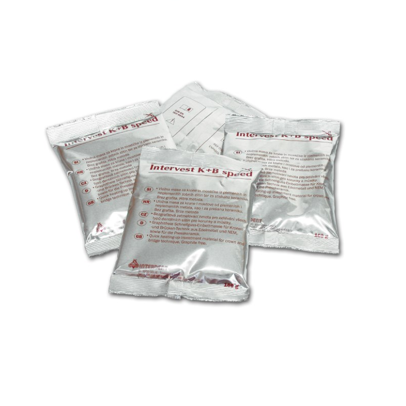 Изображение Intervest K+B Speed | Интервест К+В, скоростная паковочная масса для коронок и мостов, 41х160гр.