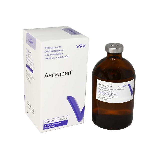 Изображение Ангидрин жидкость для обезжиривания и высушивания корневых каналов, 100мл