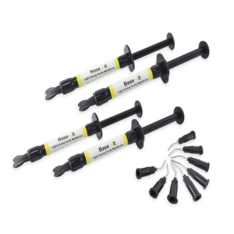 Изображение Base.It светоотверждаемый подкладочный материал, шприц 4шт*2гр, Spident