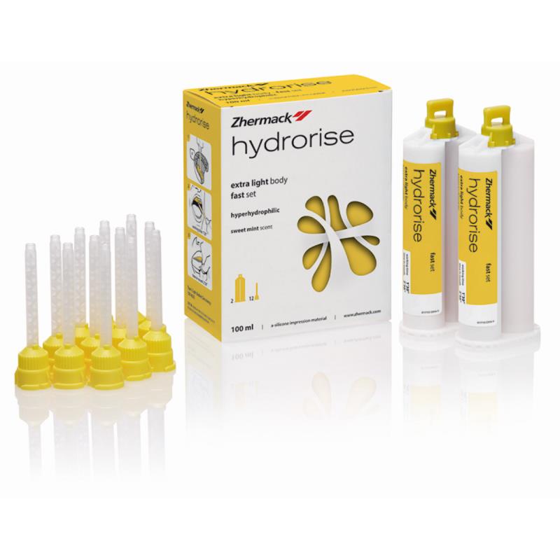 Изображение Hydrorise Extra Light Body Fast Set А-силикон очень низкой вязкости, 2х50мл + 12смесителей