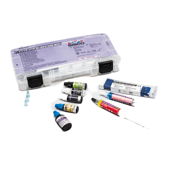 Изображение Bisco набор материалов для починки керамики (Porc Etch, Barr gel, Porc Prim, Porc Bond Rezin, Z Prime Plus, Opaq base, Opaq cat) с принадлежностями